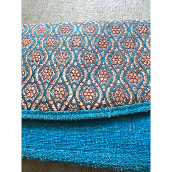 Colorful Kurta Company Womens Clutch Purse Geometric Design & Magnetic Closure - Picture 2 of 7